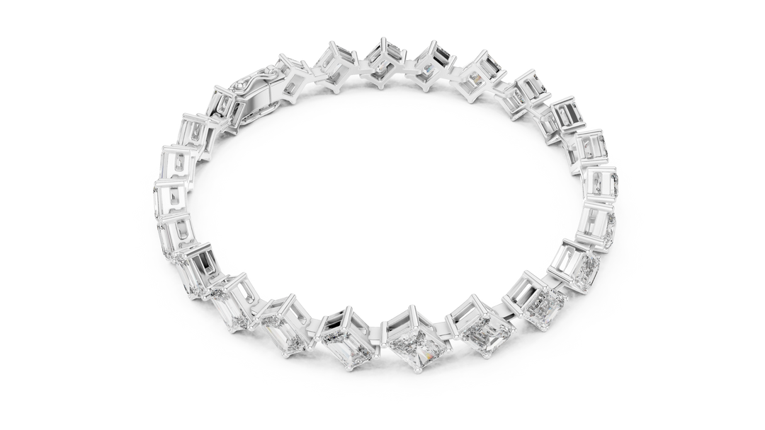 Emerald Radiant Bracelet — 13.73ct