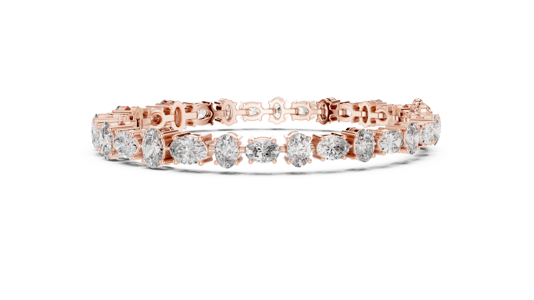 Oval Tennis Bracelet — 7.71ct