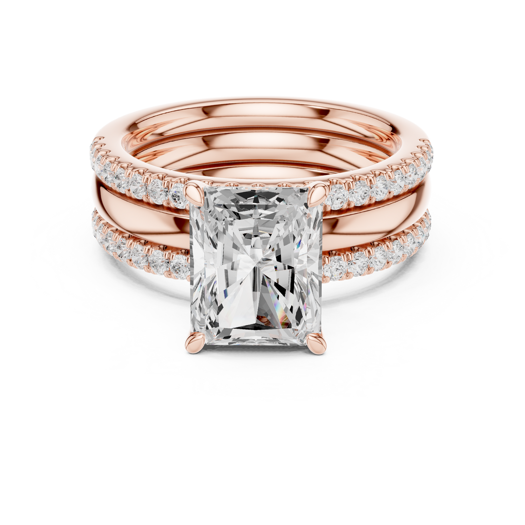 Titan 3.43ct Radiant Cut Diamond Ring