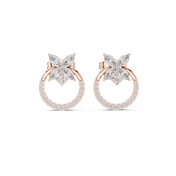 Allegra Diamond Halo Stud Earrings