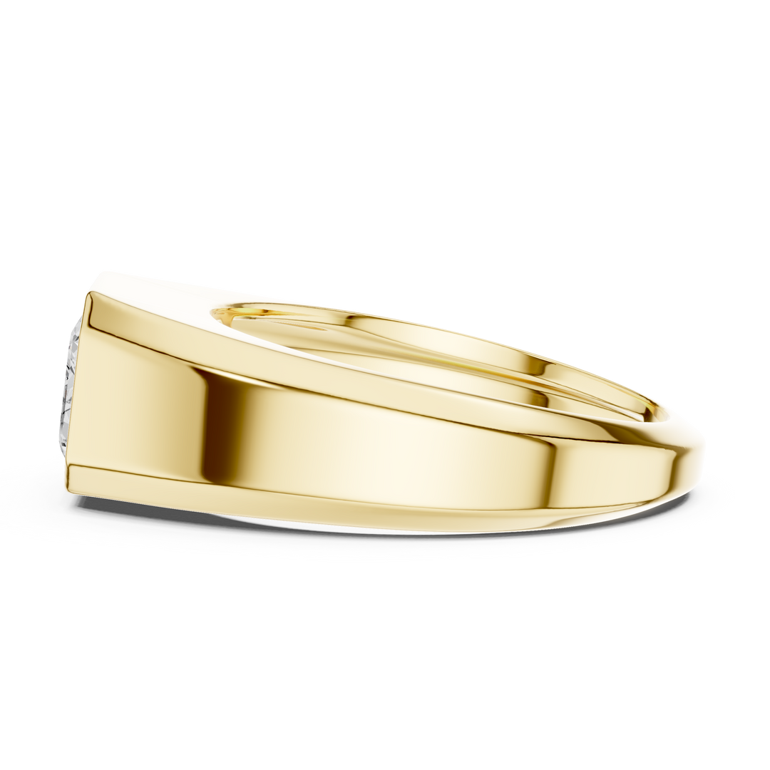 Emerald Signet Mens Ring — 1.80ct