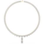 Load image into Gallery viewer, Graduated Emerald-Cut Tennis Necklace — 33.30ct

