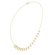 Graduated Baguette Tennis Necklace — 1.74ct