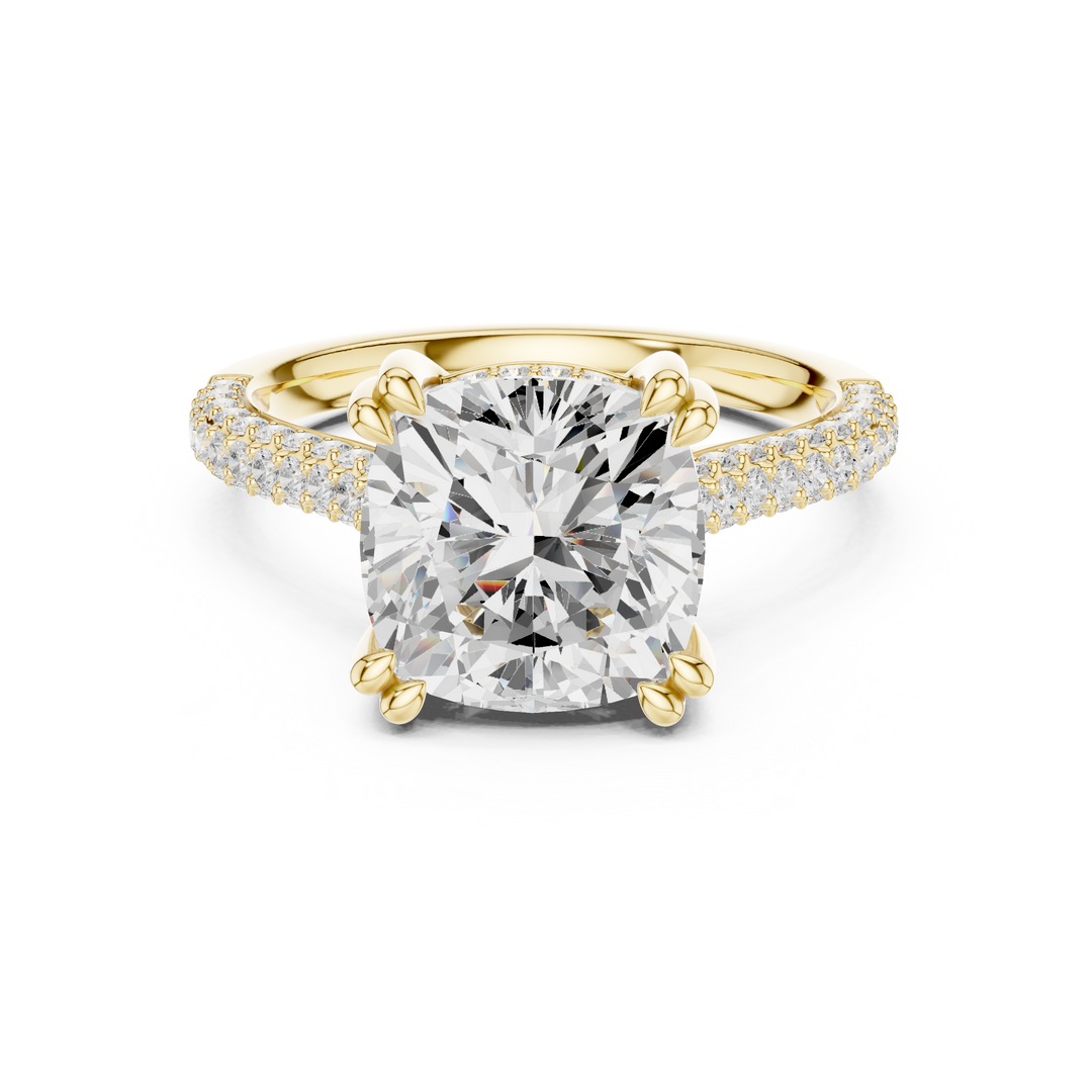 Summit 3.68ct Cushion Cut Diamond Ring