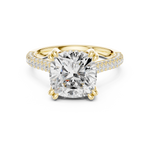 Load image into Gallery viewer, Summit 3.68ct Cushion Cut Diamond Ring

