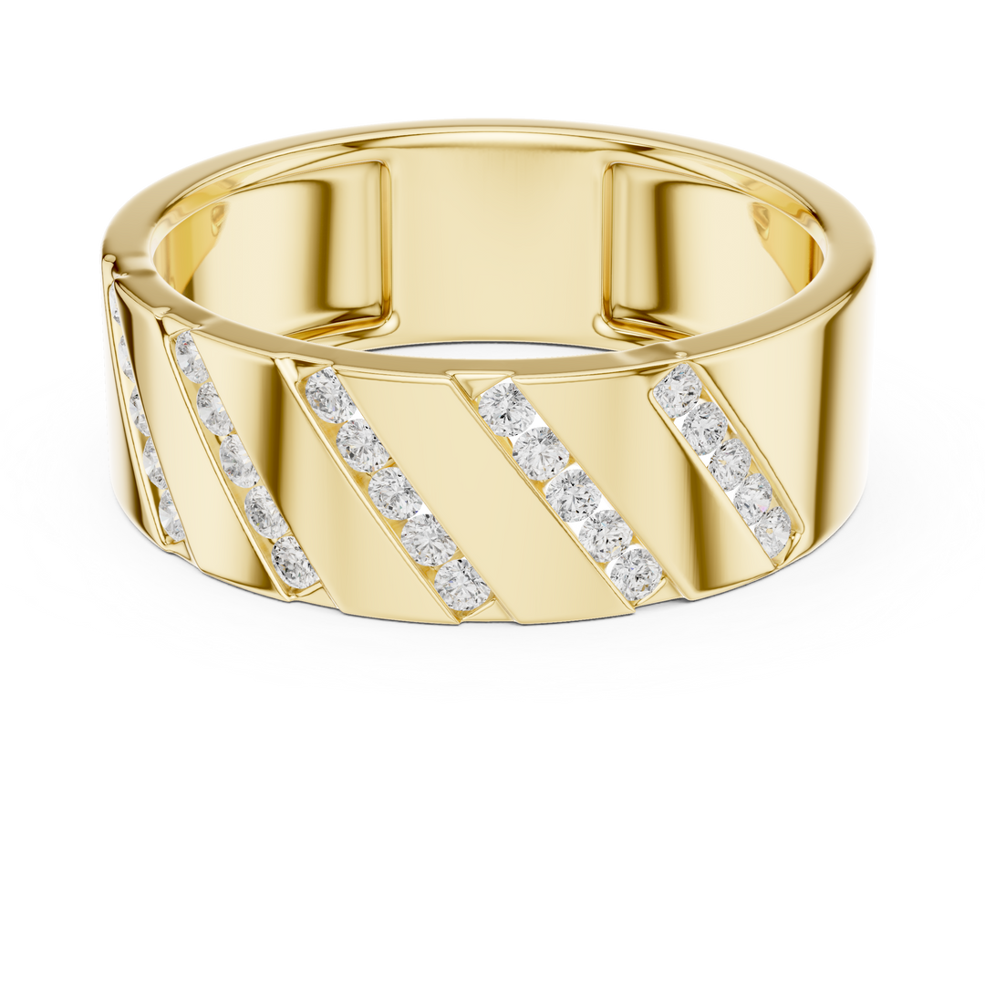 Channel Eternity Mens Ring — 0.25ct