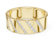 Channel Eternity Mens Ring — 0.25ct