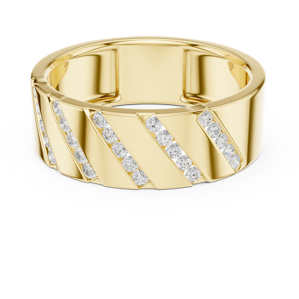 Channel Eternity Mens Ring — 0.25ct