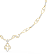 Oval Link Tassel Necklace — 1.84ct