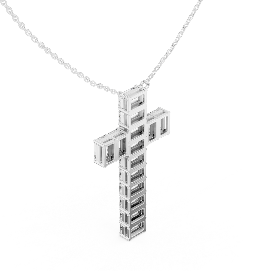 Diamond Cross Pendant — 7.00ct