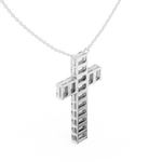 Load image into Gallery viewer, Diamond Cross Pendant — 7.00ct

