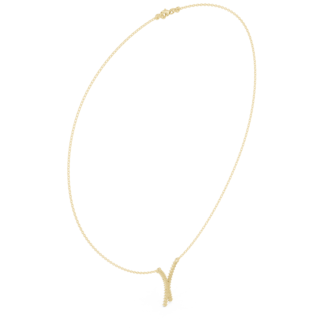 Forked Branch Pendant Necklace — 0.37ct