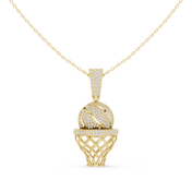 Basketball Hoop Pendant — 2.09ct