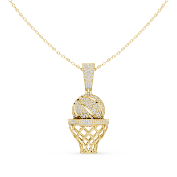Basketball Hoop Pendant — 2.09ct