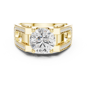 Pavé Split Shoulder Mens Ring — 1.69ct