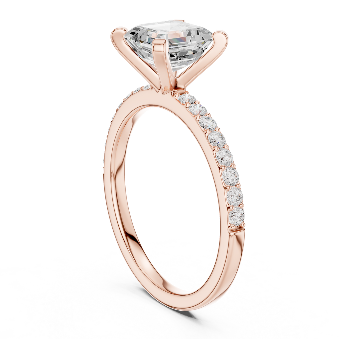 Hera 2.00ct Asscher Cut Diamond Engagement Ring