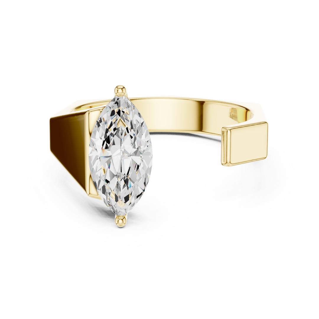 Marquise Statement Mens Ring — 1.00ct