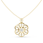 Load image into Gallery viewer, Floral Wheel Pendant — 0.84ct

