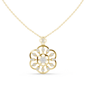 Floral Wheel Pendant — 0.84ct