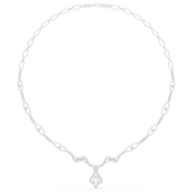 Oval Link Tassel Necklace — 1.84ct