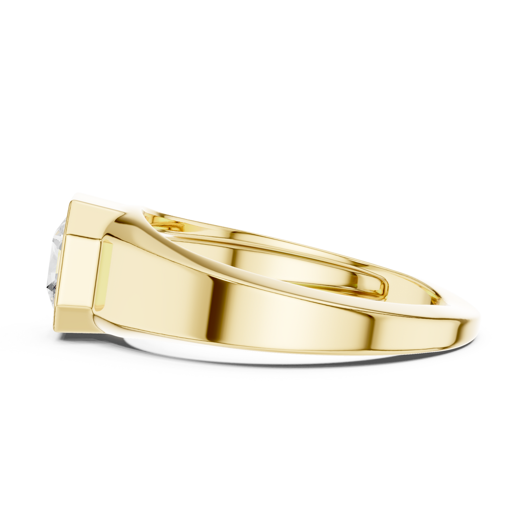 Radiant Signet Mens Ring — 1.10ct