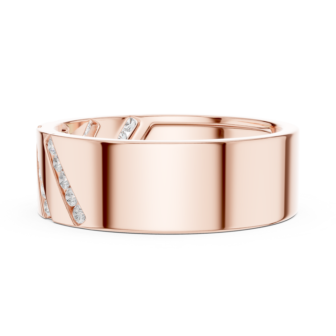 Channel Eternity Mens Ring — 0.25ct