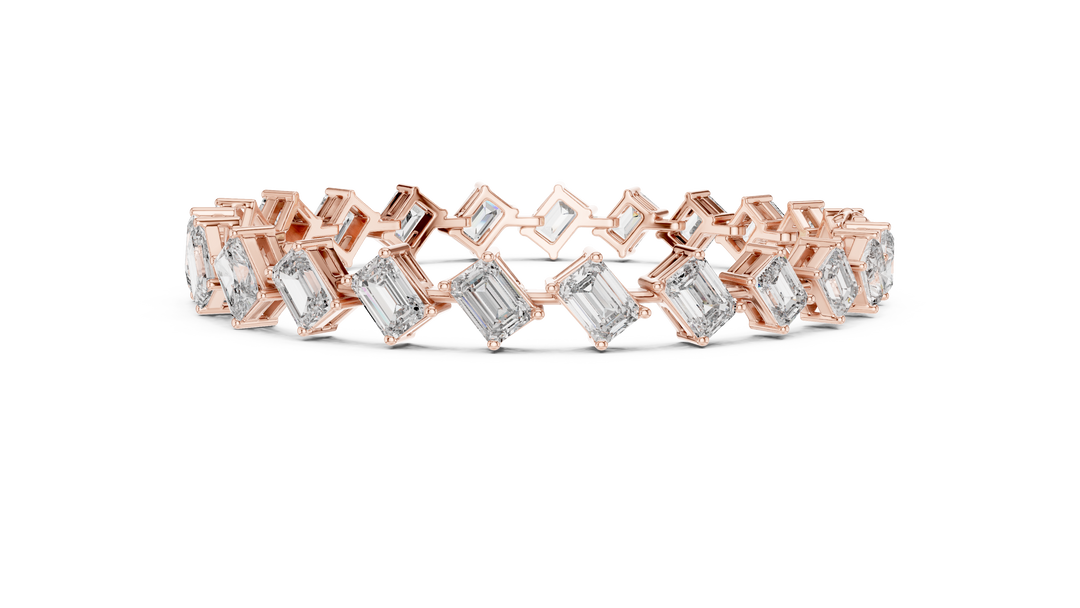 Emerald Radiant Bracelet — 13.73ct