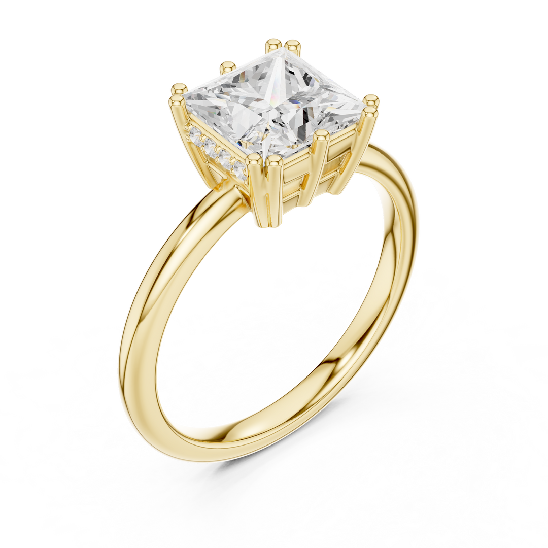 Crystelle Princess Cut Diamond Accent Ring