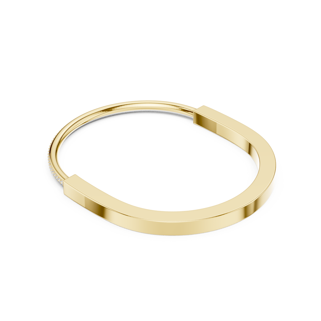 Minimalist Bangle Men's Bracelet — 0.55ct