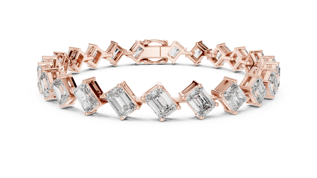 Emerald Radiant Bracelet — 13.73ct