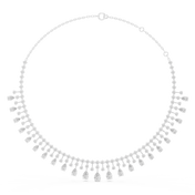 Grand Pear Fringe Necklace — 13.54ct