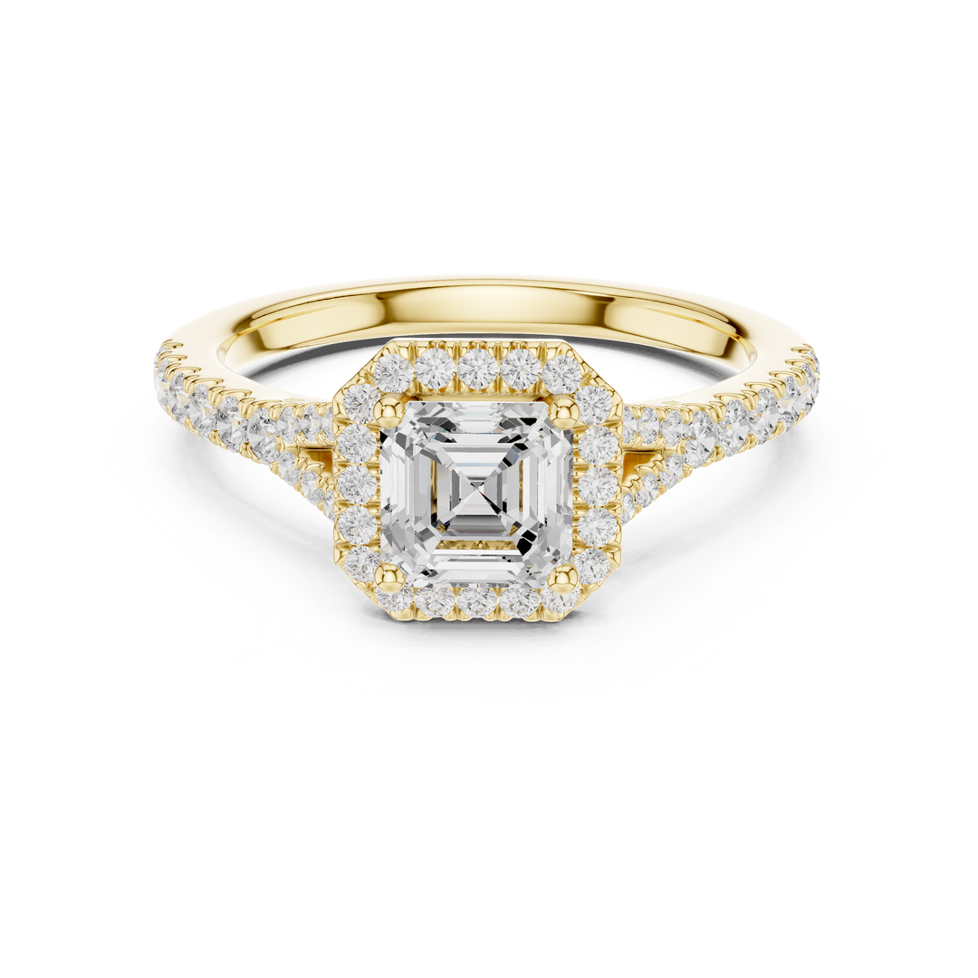 Prism 1.00ct Asscher Cut Diamond Ring