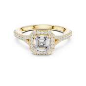 Prism 1.00ct Asscher Cut Diamond Ring