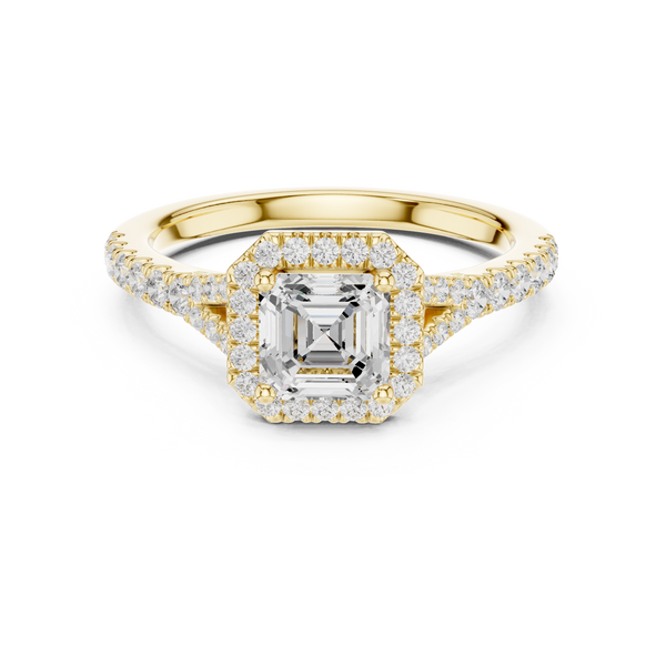 Prism 1.00ct Asscher Cut Diamond Ring