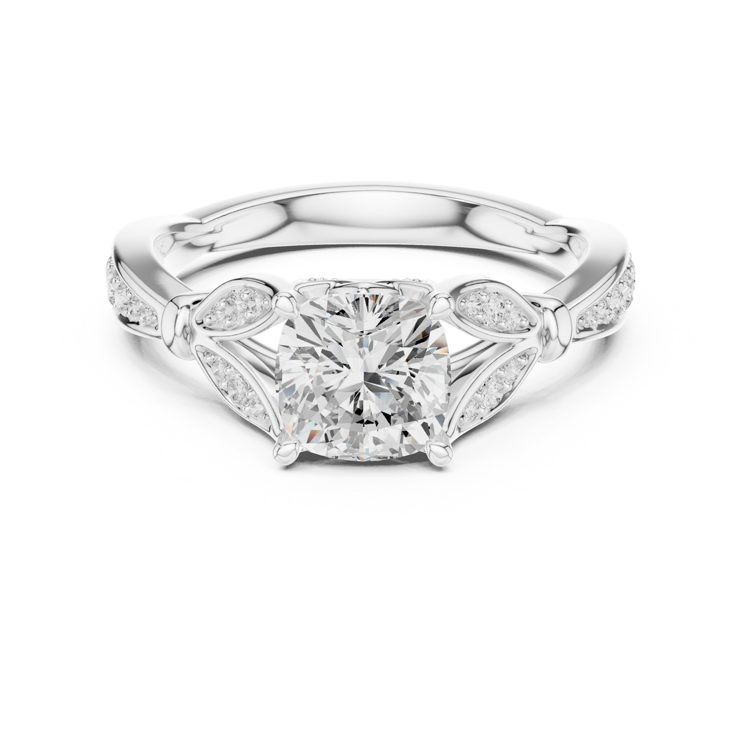 Velvet 1.27ct Cushion Cut Diamond Ring