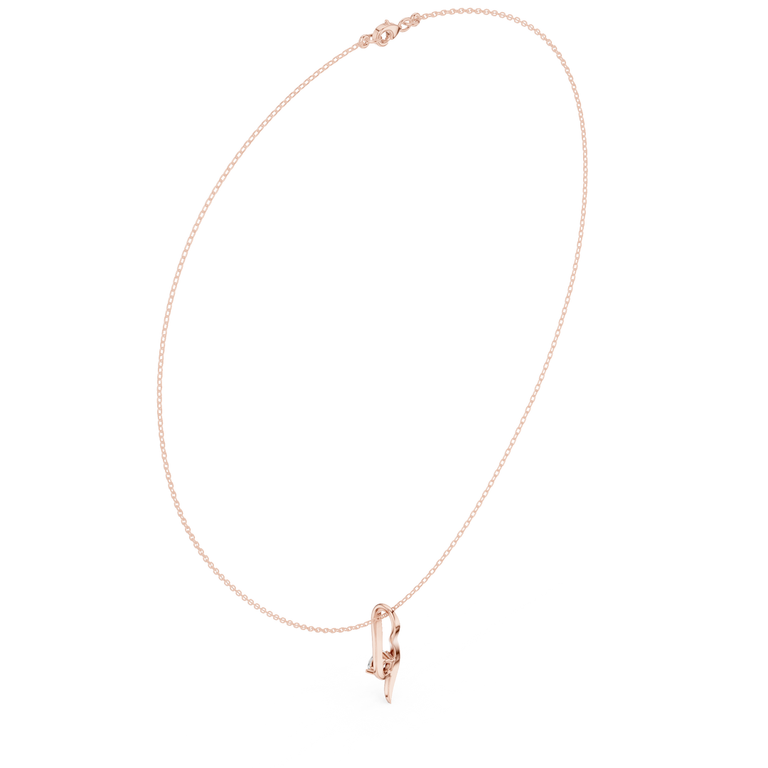Sculptural Curved Necklace — 0.50ct