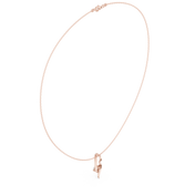 Sculptural Curved Necklace — 0.50ct