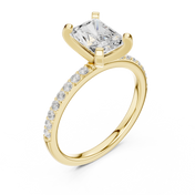 Opulent 2.00ct Radiant Cut Diamond Engagement Ring