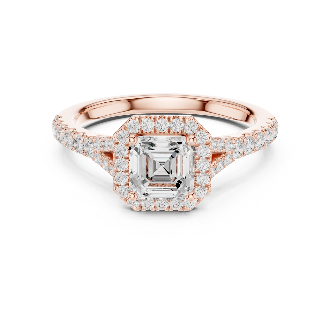 Prism 1.00ct Asscher Cut Diamond Ring