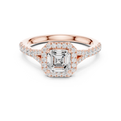 Prism 1.00ct Asscher Cut Diamond Ring