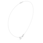 Load image into Gallery viewer, Open Heart Wirework Necklace — 0.09ct
