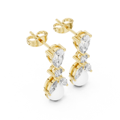 Mae Diamond Solitaire Stud Earrings