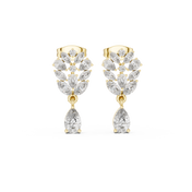 Lyra Diamond Solitaire Stud Earrings