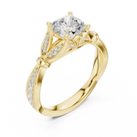 Load image into Gallery viewer, Velvet 1.27ct Cushion Cut Diamond Ring

