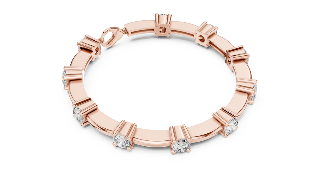 Diamond Station Bracelet — 5.60ct