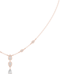 Load image into Gallery viewer, Pear Cluster Drop Necklace — 0.64ct
