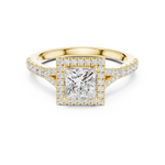 Load image into Gallery viewer, Étoile 1.00ct Princess Cut Diamond Ring
