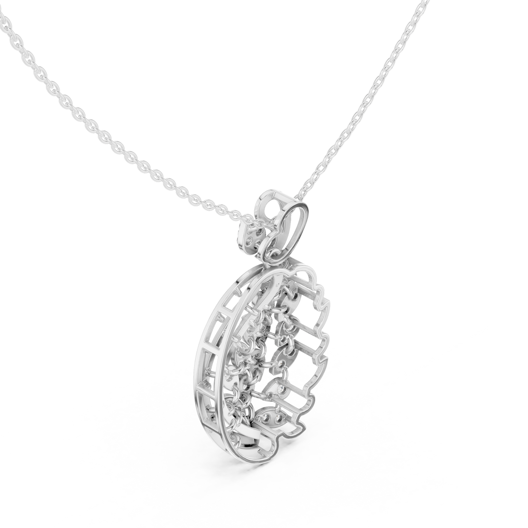 Cascading Oval Pendant — 1.06ct