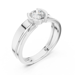 Load image into Gallery viewer, Tapered Channel Mens Ring — 0.50ct
