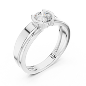 Tapered Channel Mens Ring — 0.50ct